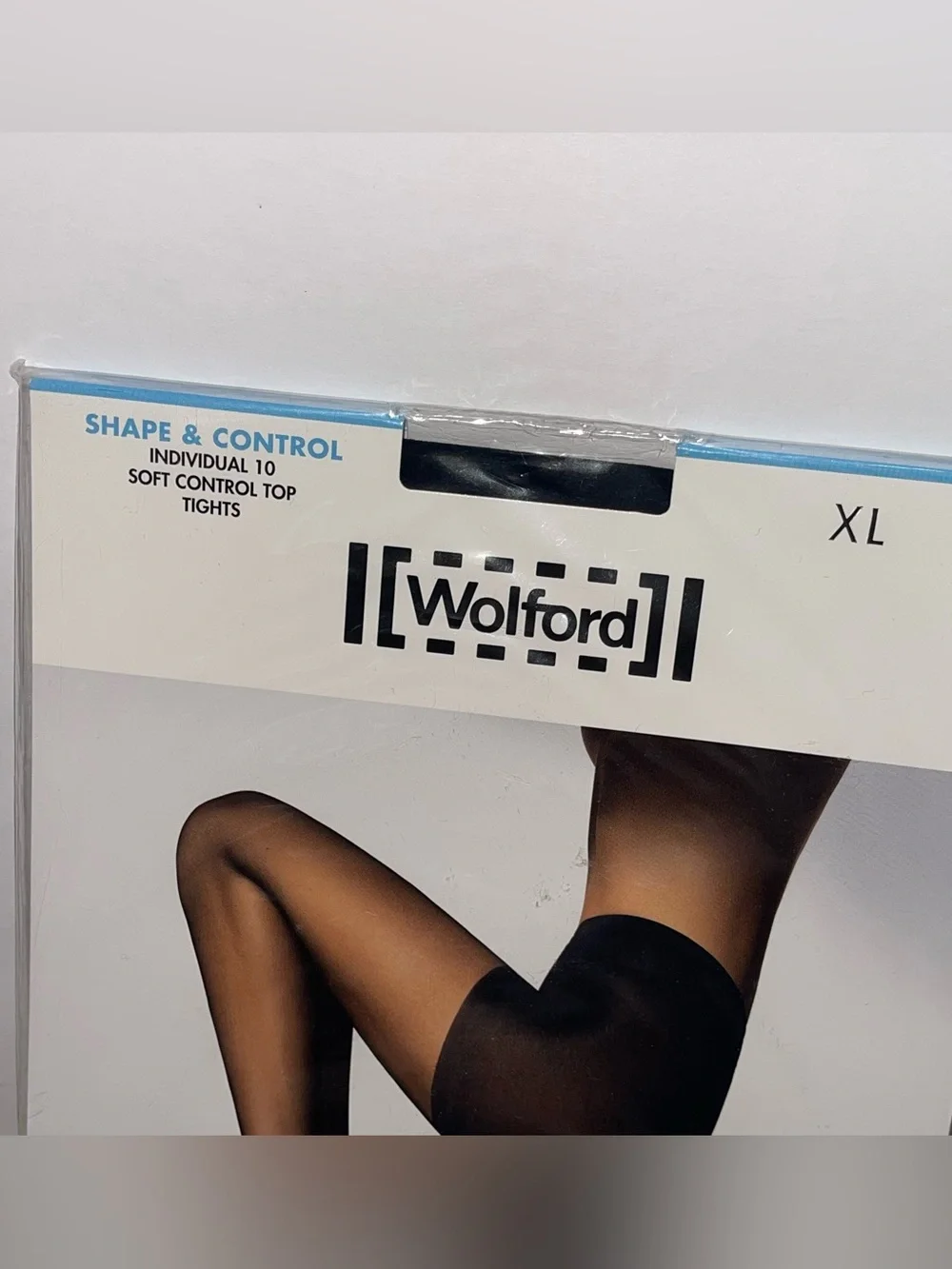 NEW WOLFORD SHAPE & CONTROL STOCKINGS TIGHTS Black XL